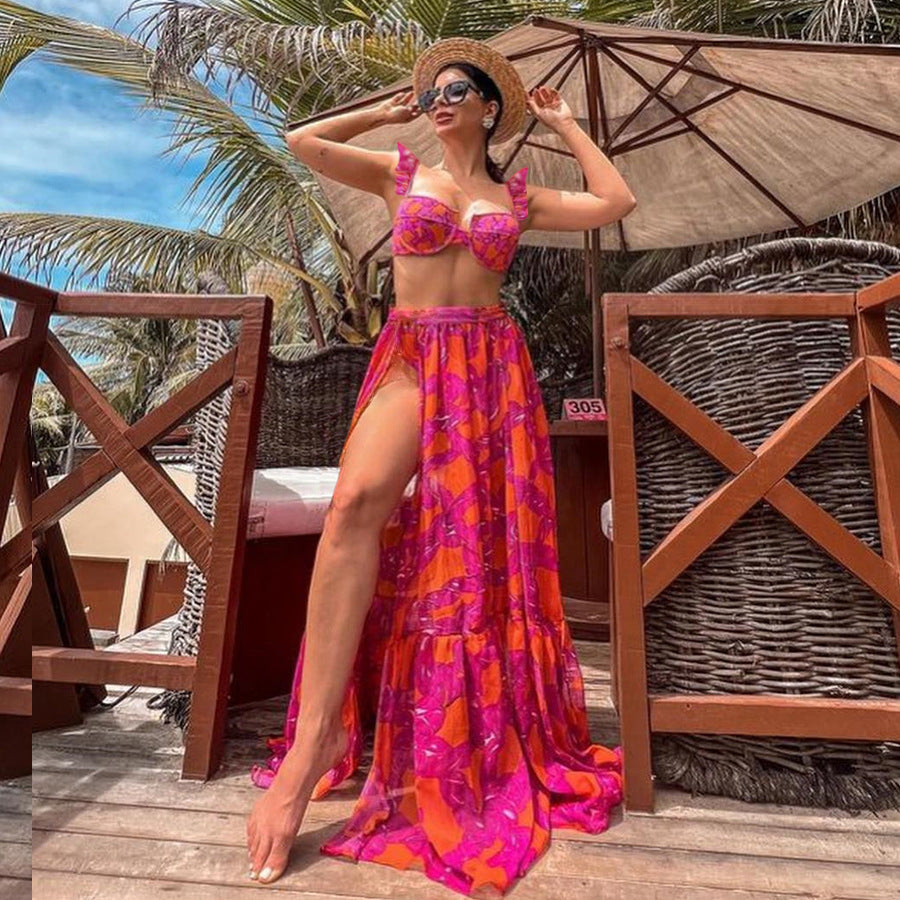 Damen Bikiniset mit voluminösem Rock von R&B