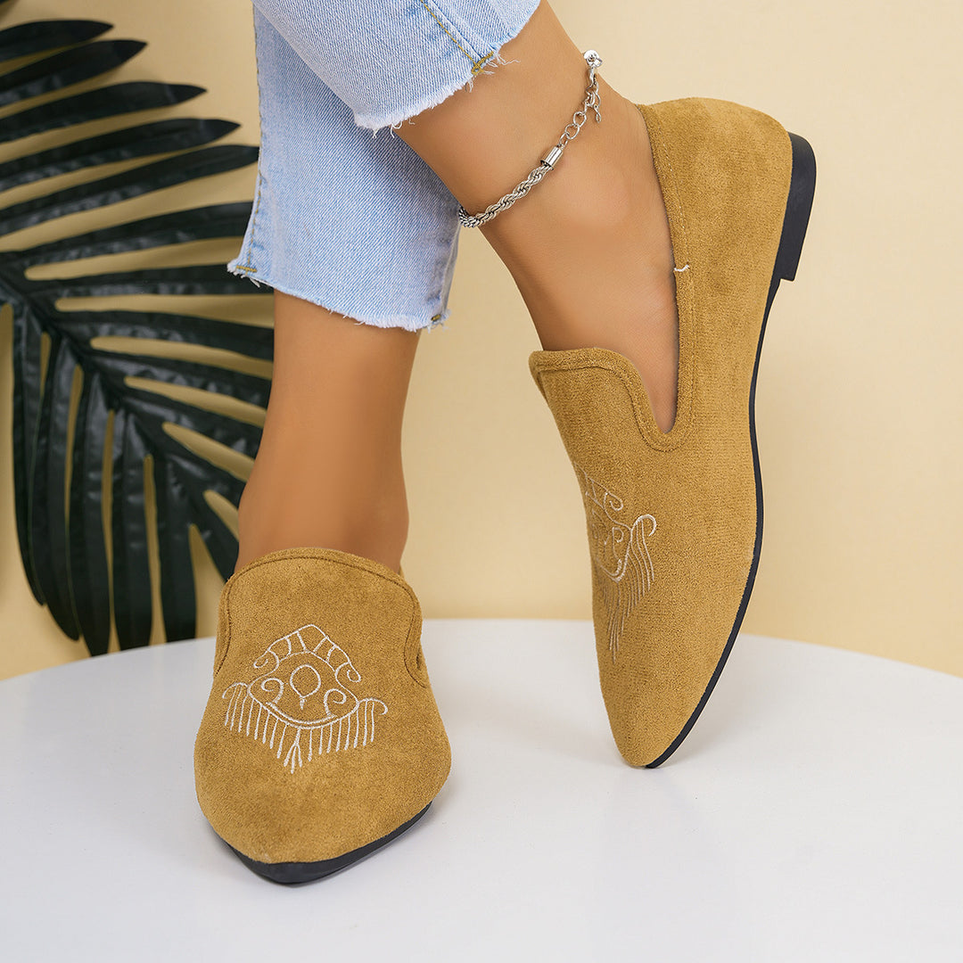 Damen Witzige Mokassins mit elegantem Lochmuster und modischem Detail R&B