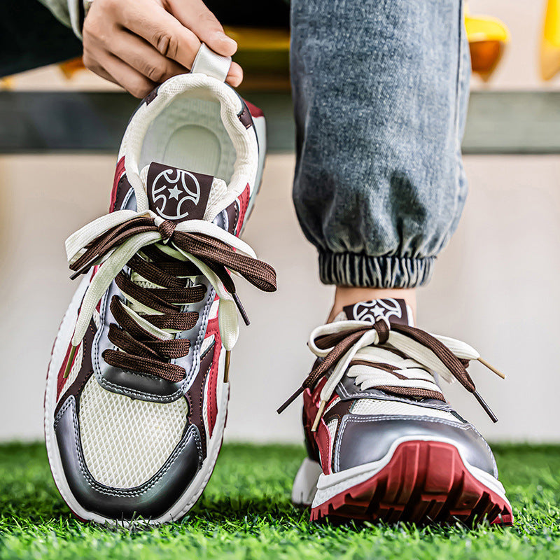 Damen sportliche Lauf-Sneaker mit atmungsaktiver Mesh-Oberfläche und stoßdämpfender Sohle R&B