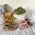 Damen Freizeitsandalen mit modischem Riemen und hochwertigem Wildleder R&B