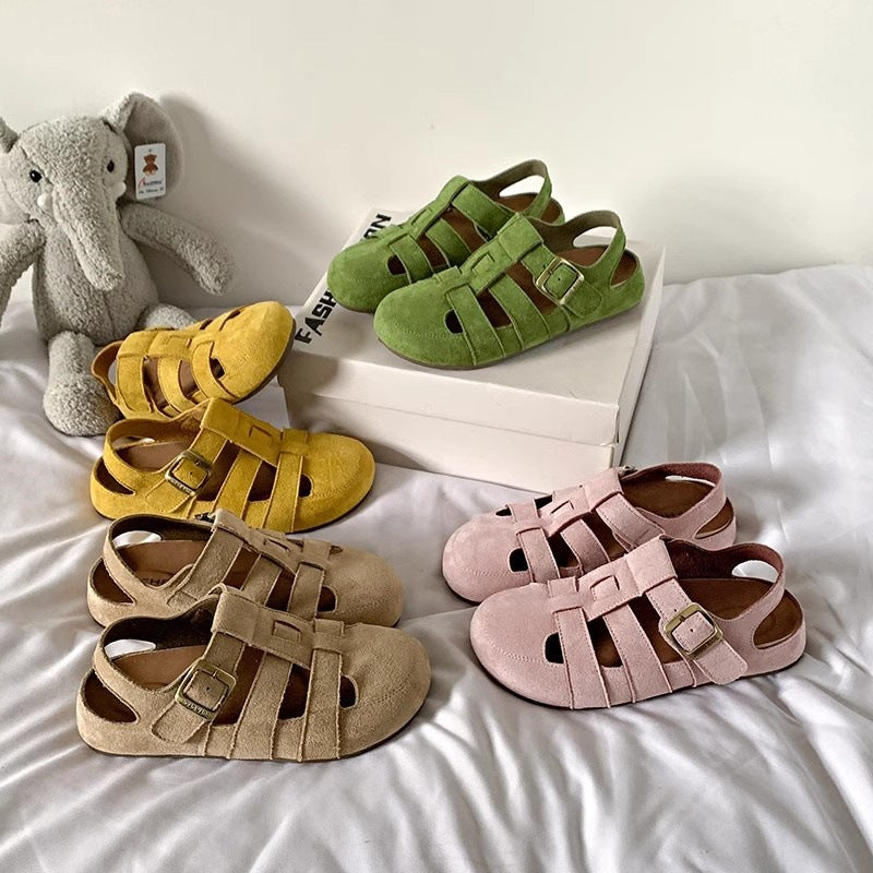 Damen Freizeitsandalen mit modischem Riemen und hochwertigem Wildleder R&B