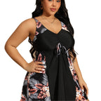 Damen Schwimmlatzkleid mit raffinierten Raffungselementen R&B