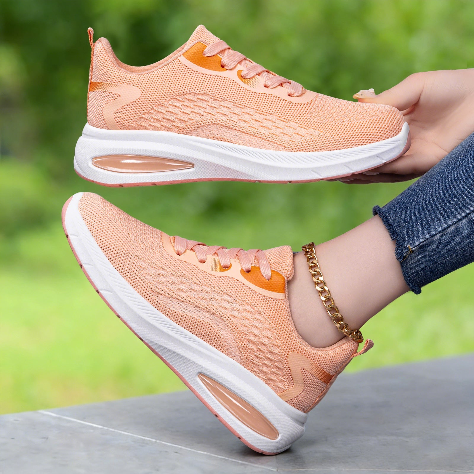 Damen Leichte und bequeme Laufschuhe mit dämpfendem Air Cushion R&B