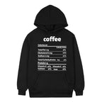 Damen Kapuzenpullover mit kreativem Nährwertdesign
