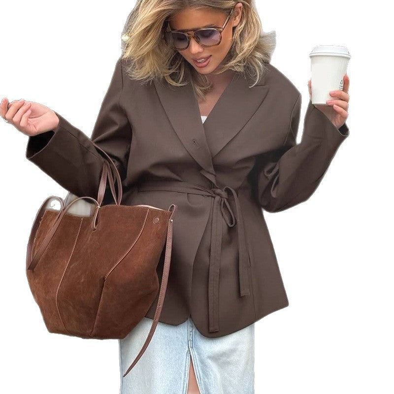 Damen modischer, taillierter Blazer R&B