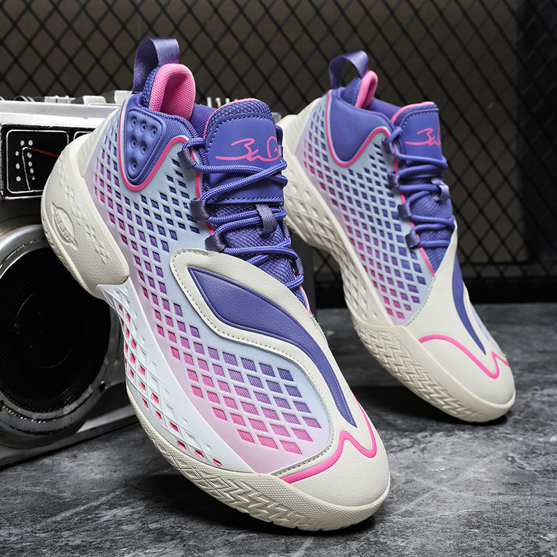 Damen Sportliche und atmungsaktive Basketball-Sneaker mit dämpfender Sohle R&B