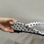 Damen komfortable Pantolette mit modischem Punktdesign R&B