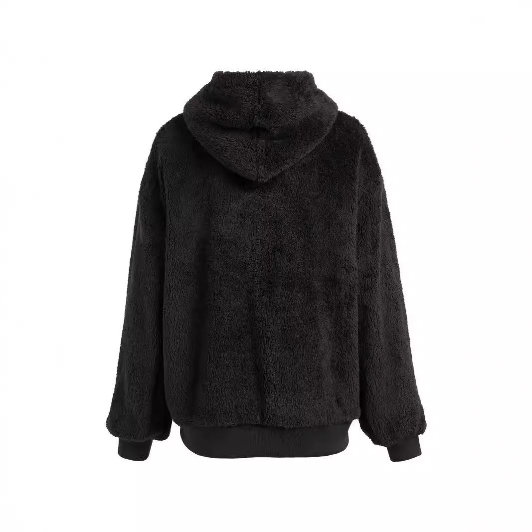 Damen Kuschelige Fleece-Jacke R&B