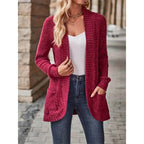 Damen Strickjacke mit lässigem Schnitt und praktischen Taschen R&B