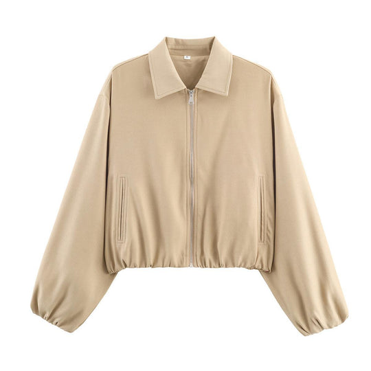 Damen Übergangsjacke mit lässigem Schnitt und elastischen Bündchen R&B