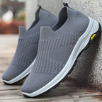 Damen Atmungsaktive Slip-On Sneakers mit elastischem Strick-Obermaterial R&B