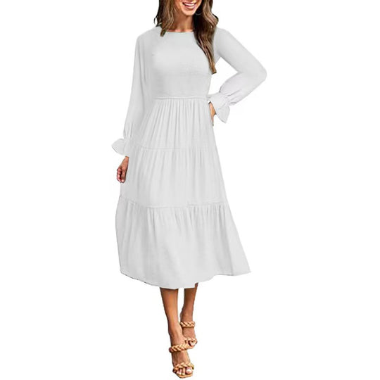 Maxikleid mit Rüschen elegant