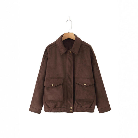 Damen Jacke mit großen Taschen und lässigem Schnitt