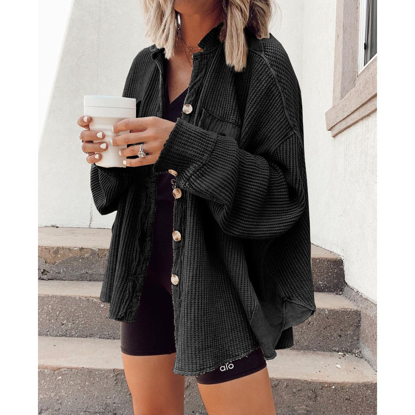 Damen Oversized Weste R&B