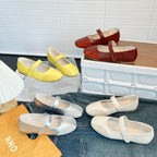 Damen Ballerinas mit modischem Riemenschluss aus hochwertigem Leder R&B