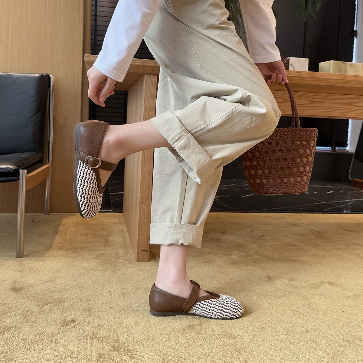 Damen Bequeme und stilvolle Clogs mit modischem Riemen und hochwertiger Oberflächenstruktur R&B