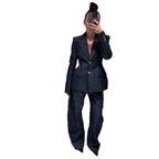 Damen Jeansblazer im modernen Look mit tailliertem Schnitt und praktischen Taschen R&B