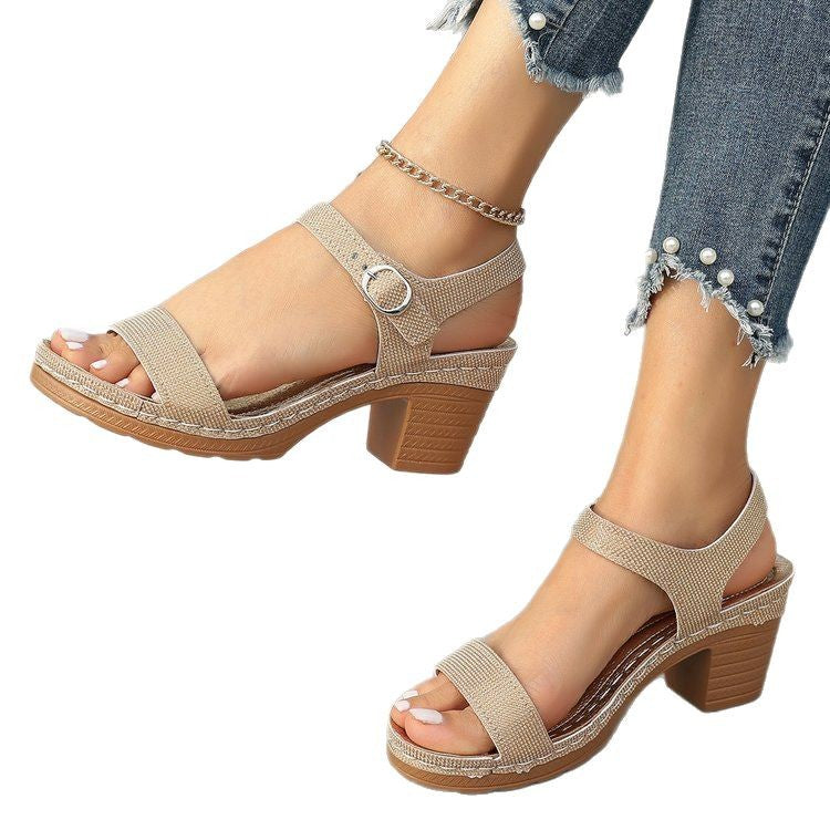 Damen Komfortable Sandalen mit modischen Riemen R&B