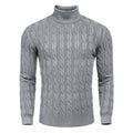 Herren modischer Rollkragenpullover mit Zopfmuster R&B