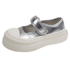 Damen modische Slip-On Sneaker mit breitem Klettverschluss R&B