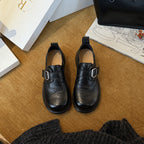 Damen Elegante Brogues mit Schnallenverschluss und geflochtenem Detail R&B