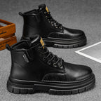 Herren Robuste Stiefeletten mit rutschfestem Sohlenprofil und warmem Innenfutter