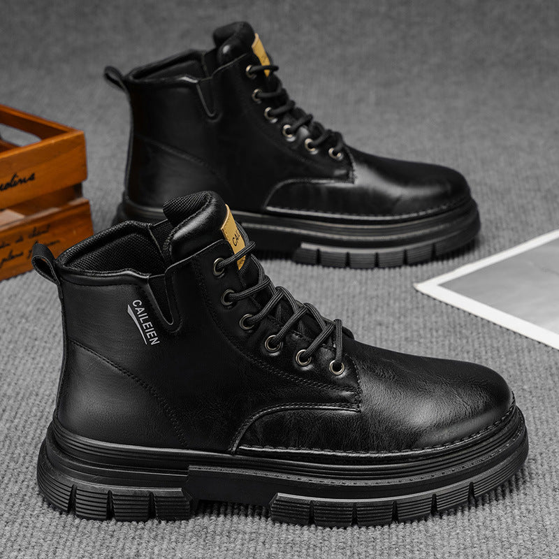 Herren Robuste Stiefeletten mit rutschfestem Sohlenprofil und warmem Innenfutter