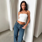 Damen figurbetontes Langarmshirt mit lässigem Schnitt und elastischem Material R&B