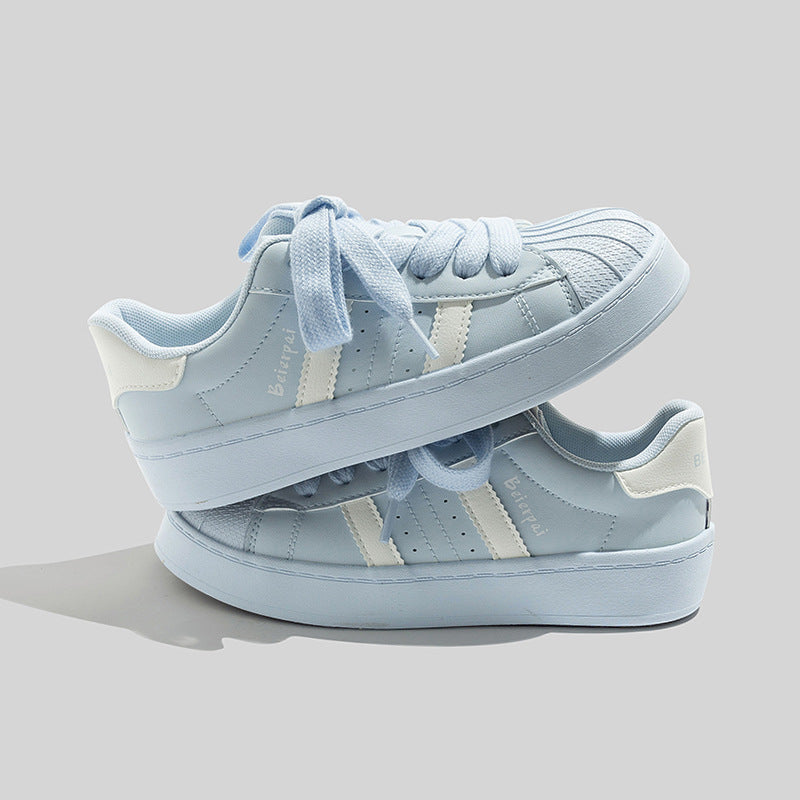 Damen Sneakers mit dicker Profilsohle und gepolstertem Innenfutter