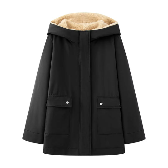 Damen Übergangsjacke mit kuscheligem Innenfutter und praktischen Taschen R&B