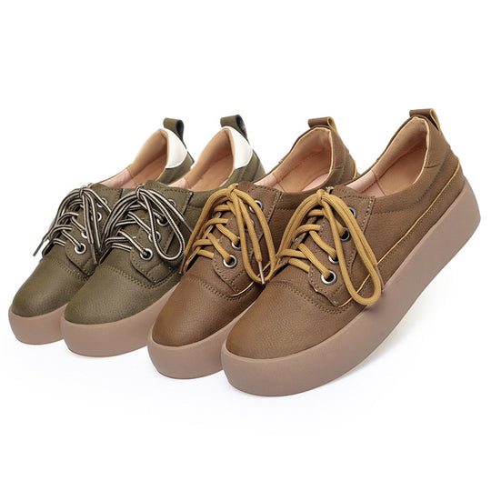 Damen Hochwertige Plateau-Sneaker mit individueller Schnürung und atmungsaktivem Obermaterial R&B