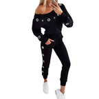 Damen Lässiges Freizeitoutfit mit gekonntem Cut-Out und Ösendetails R&B