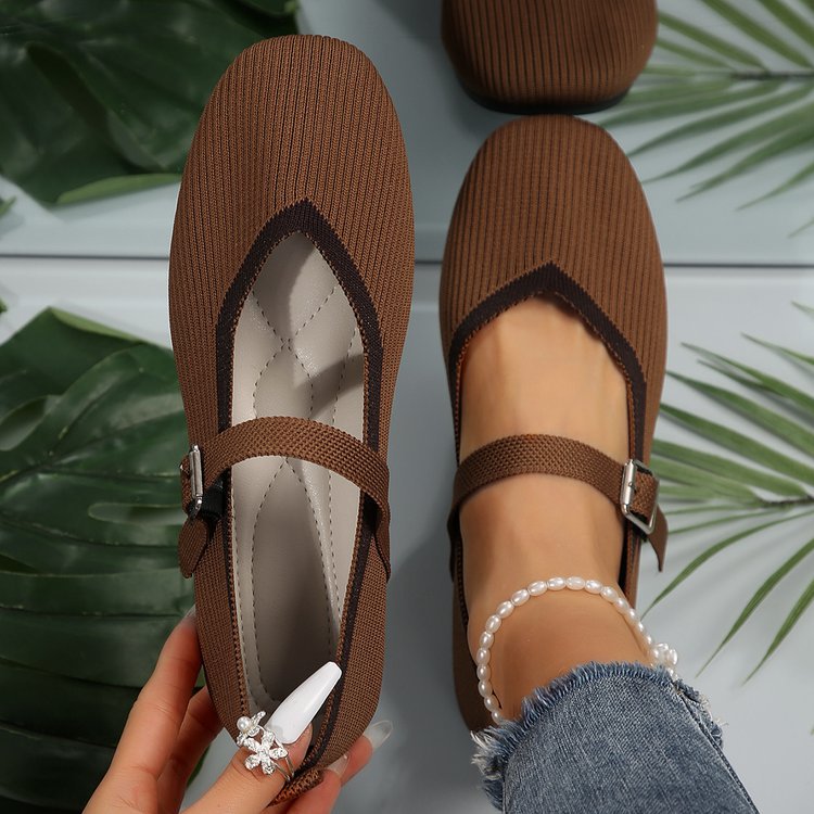 Damen Stilvolle und komfortable Ballerinas mit großem Schleifendetail R&B