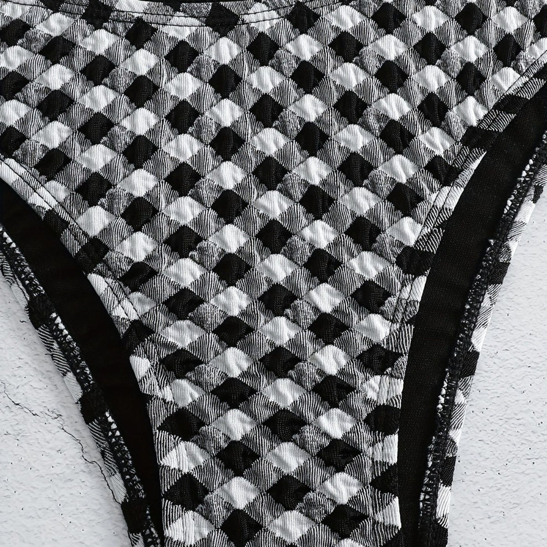 Damen lässiger Crop-Top Bikini R&B