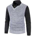 Herren eleganter V-Ausschnitt Pullover R&B