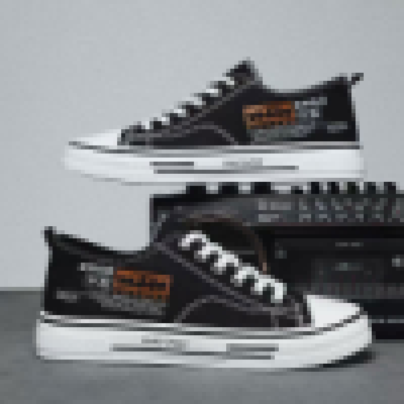 Damen Lässige Canvas-Sneaker mit beschichteter Oberfläche R&B