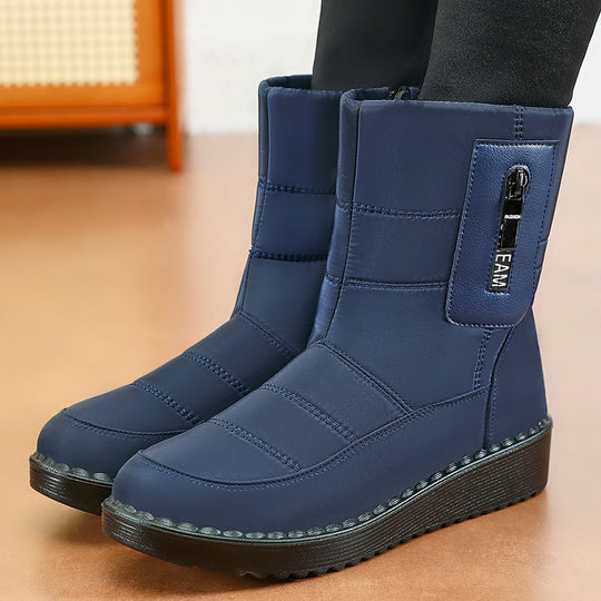 Damen Thermo-Winterstiefel mit rutschfester Sohle und isolierendem Innenfutter R&B