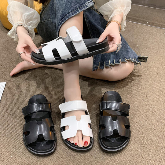 Damen Bequeme Riemensandalen mit anatomischer Fußbettgestaltung R&B