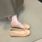 Damen Ballerinas mit dekorativer Schleifenverzierung und bequemer Sohle R&B