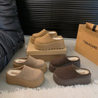 Damen Komfort Clogs mit dickem Plateau und weichem Obermaterial R&B