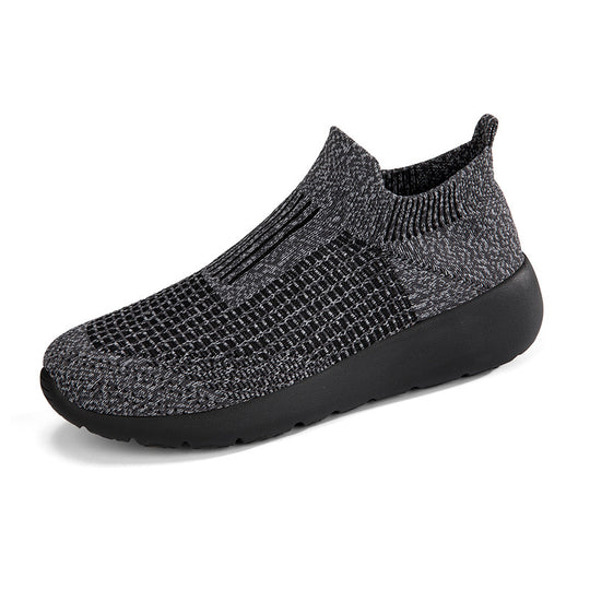 Damen Sneakers mit elastischem Strick-Obermaterial und rutschfester Sohle R&B