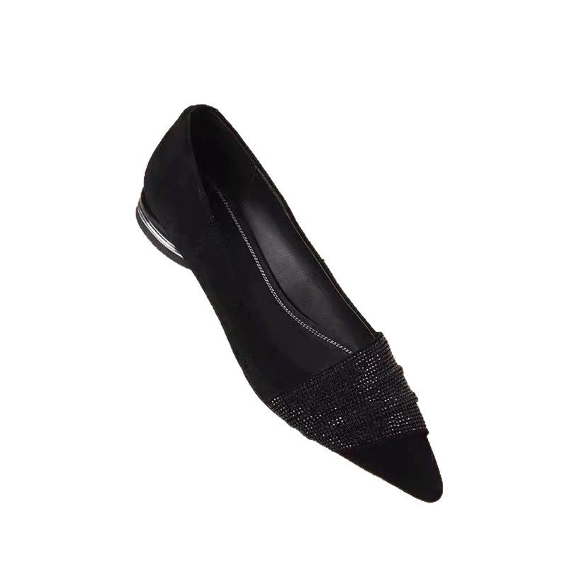 Damen elegante spitze Slipper mit funkelnder Strassverzierung R&B