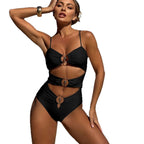Damen Hochwertiger Badeanzug mit modischen Cut-Outs R&B