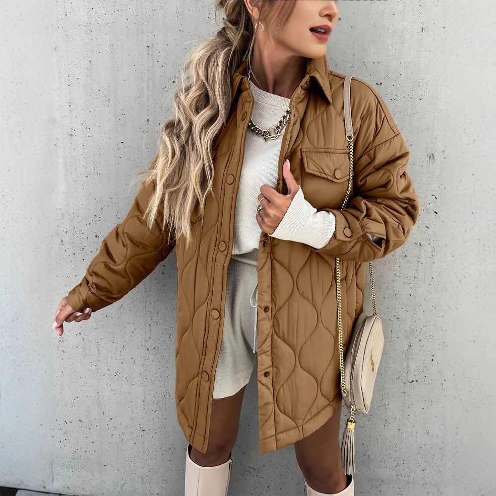 Damen Steppjacke im lässigen Oversized-Stil R&B