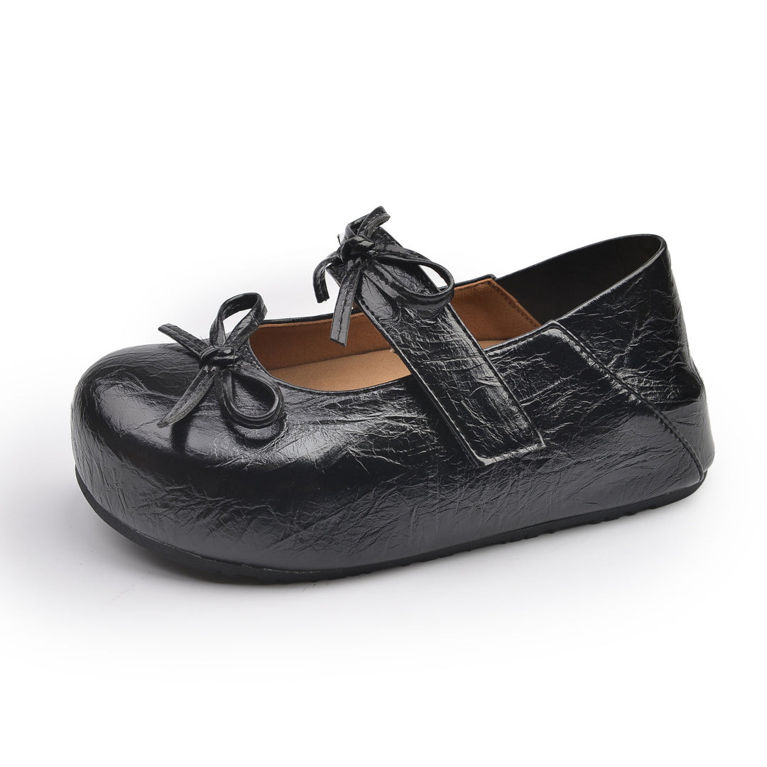 Damen Ballerinas mit elegantem Knotenverschluss und rutschfester Sohle R&B