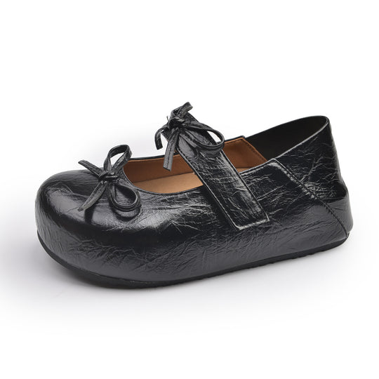 Damen Ballerinas mit elegantem Knotenverschluss und rutschfester Sohle R&B