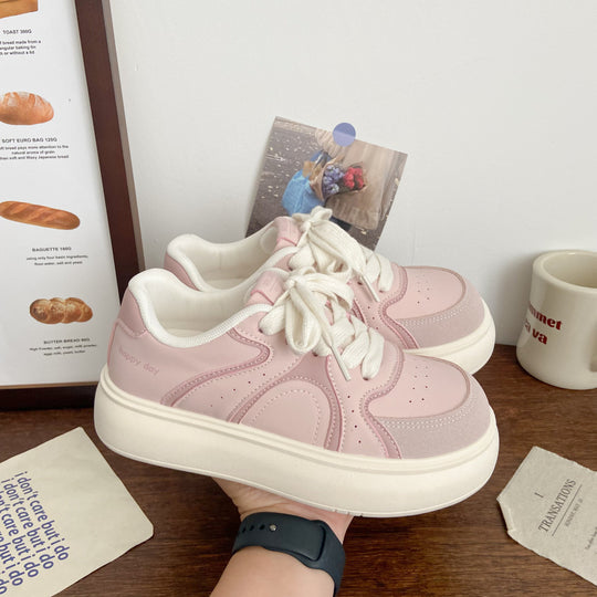 Damen Elegante Plateau-Sneaker mit strukturiertem Obermaterial R&B