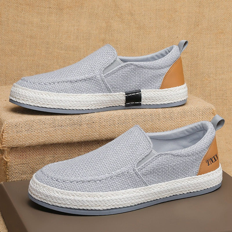 Damen Lässige Slip-On Sneakers mit strapazierfähigem Obermaterial und rutschfester Sohle R&B