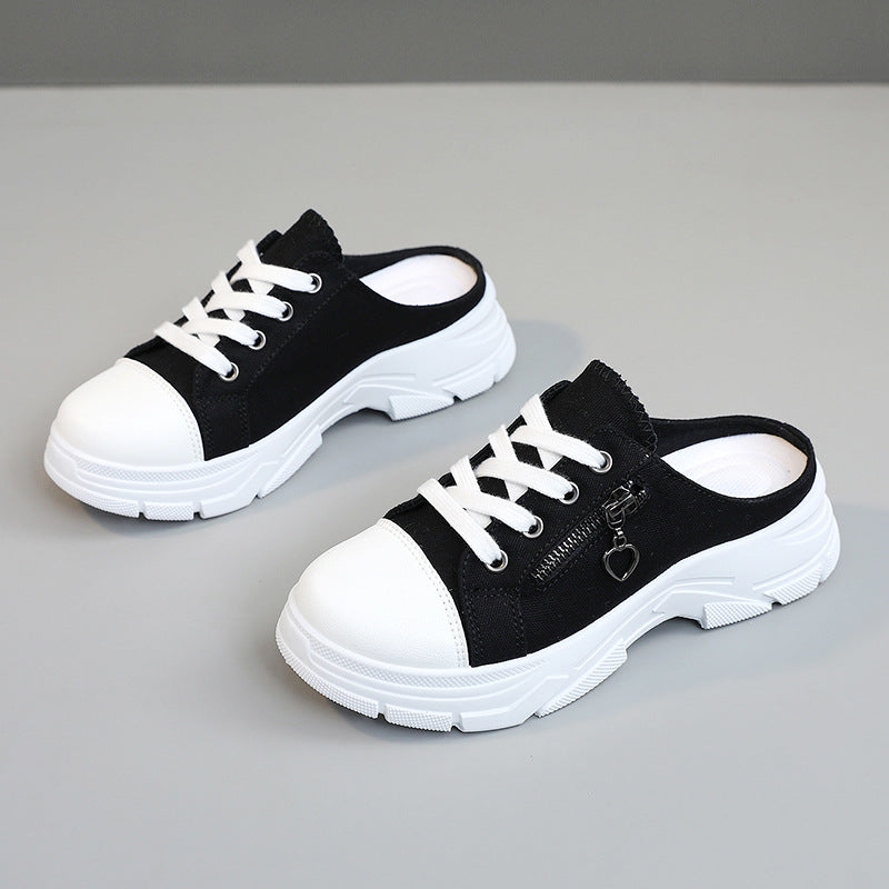 Damen Slipper Sneakers mit praktischem Reißverschluss und sportlicher Sohle R&B