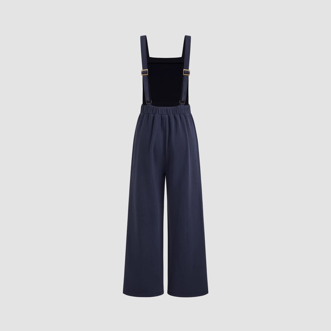 Damen Overall mit weitem Bein und praktischen Taschen R&B
